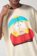 Camiseta oversize kaki manga corta con arte de South Park
