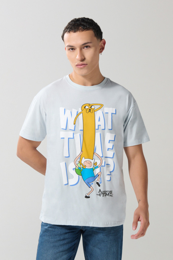 Camiseta manga corta azul clara de Hora de Aventura
