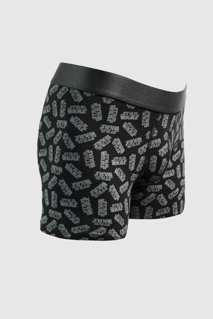 Bóxer brief-medio en algodón negro de Star Wars