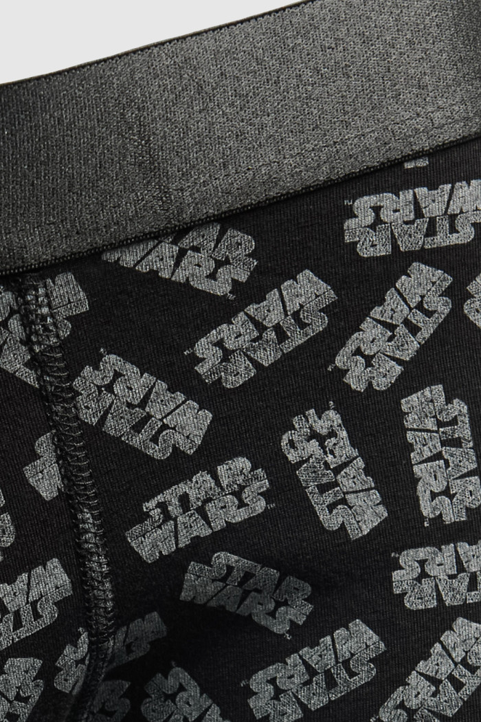 Bóxer brief-medio en algodón negro de Star Wars