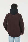 Sobrecamisa unicolor con botones y doble bolsillo