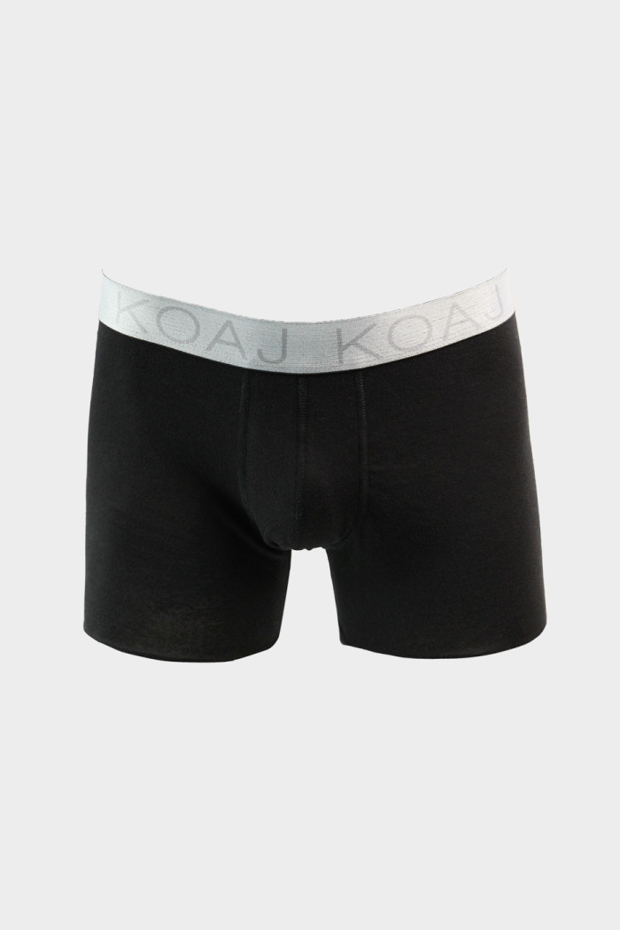 Bóxer brief-medio en algodón unicolor con cintura elástica