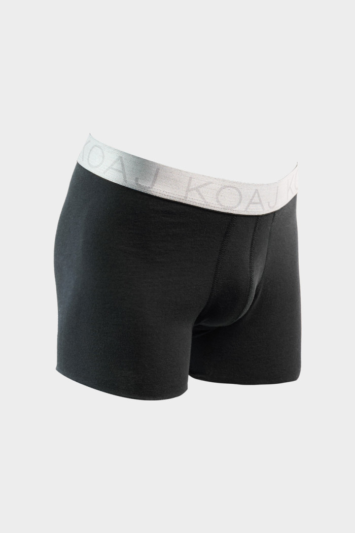 Bóxer brief-medio en algodón unicolor con cintura elástica