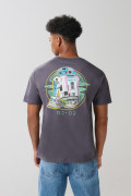 Camiseta de Star Wars gris intensa con cuello redondo
