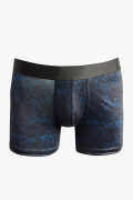 Bóxer brief-medio azul intenso estampado con elástico