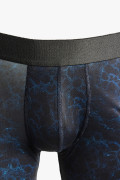 Bóxer brief-medio azul intenso estampado con elástico