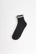 Paquete X3 de medias unicolores cortas con rayas