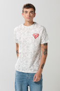 Camiseta manga corta unicolor para hombre.