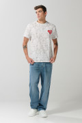 Camiseta manga corta unicolor para hombre.