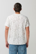 Camiseta manga corta unicolor para hombre.