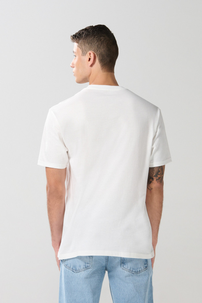 Camiseta de Joy Division crema clara manga corta