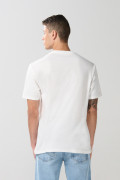Camiseta de Joy Division crema clara manga corta