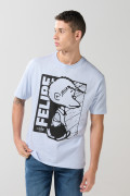 Camiseta de Mafalda azul clara con manga corta