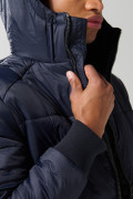 Chaqueta unicolor acolchada con capota y bolsillo canguro