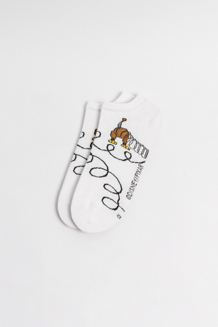 Medias tobilleras cremas con diseño de Toy Story