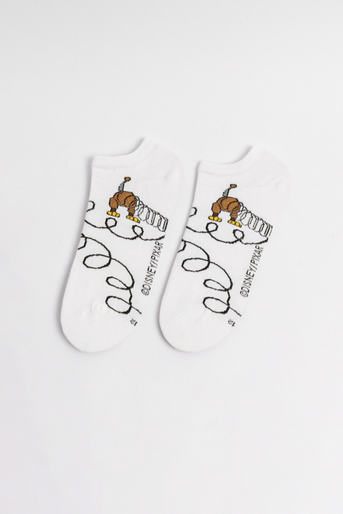 Medias tobilleras cremas con diseño de Toy Story