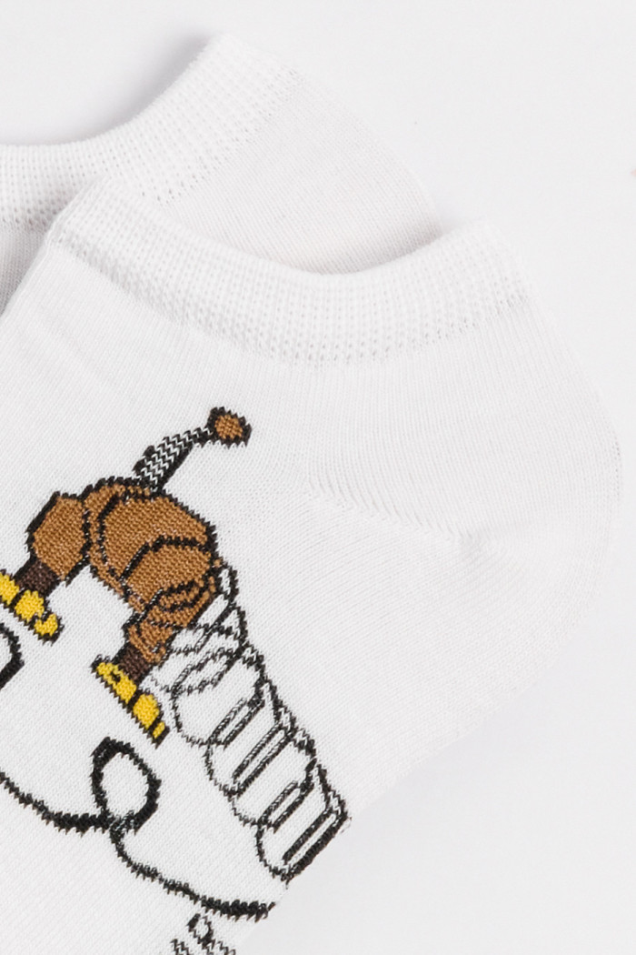 Medias tobilleras cremas con diseño de Toy Story
