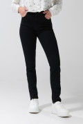 Jean negro jegging ajustado con bolsillos y súper tiro alto