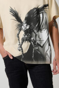 Camiseta kaki clara manga corta de Death Note
