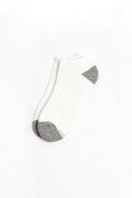 Medias unicolores tobilleras con contrastes y ajuste
