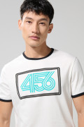 Camiseta de Squid Game crema con manga corta y contrastes
