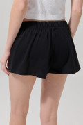 Short en algodón negro con diseño de Looney Tunes