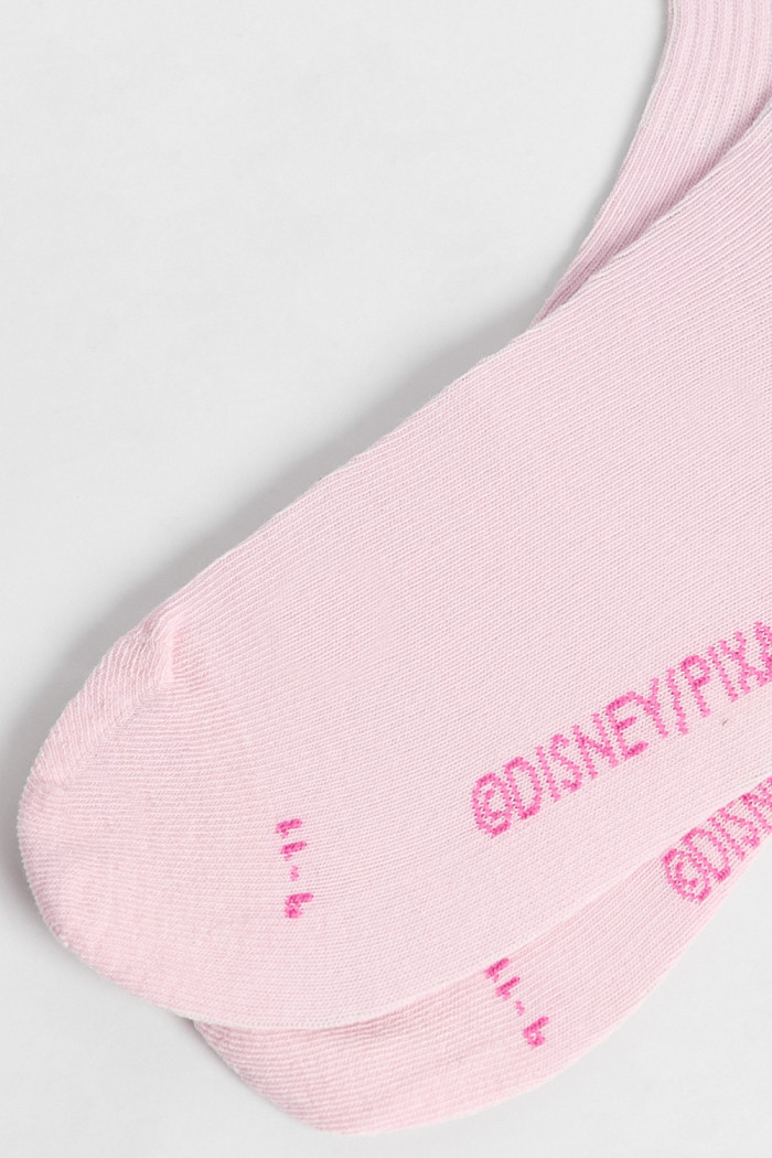Medias cortas rosadas claras con bordado de Toy Story