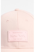 Gorra rosa polvo con rubber de "New York"