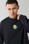 Buzo azul intenso cuello redondo oversize de South Park