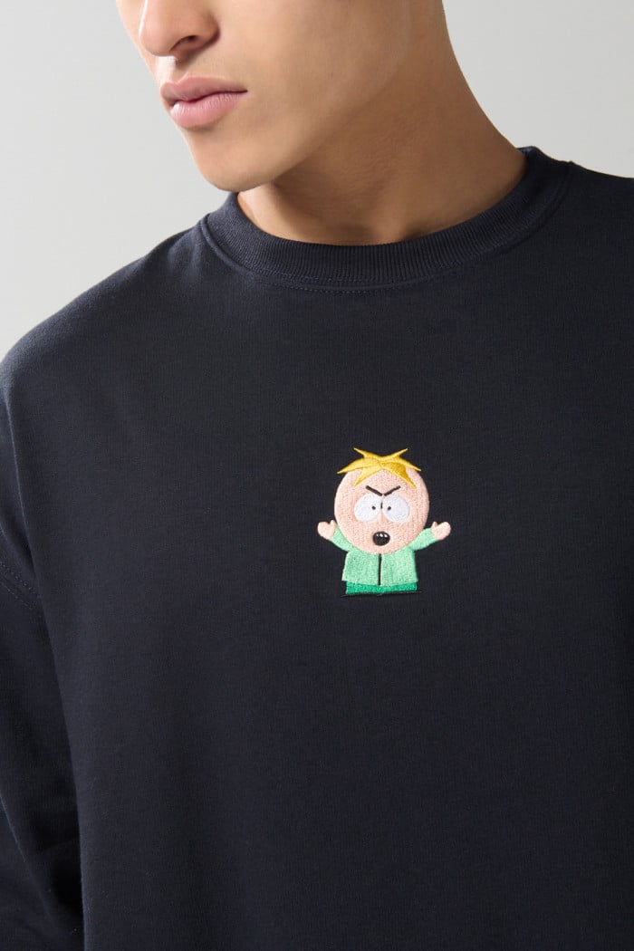 Buzo azul intenso cuello redondo oversize de South Park