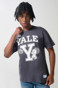 Camiseta unicolor de Snoopy & Yale con manga corta
