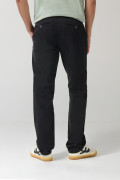 Pantalón en dril unicolor slim con tiro medio