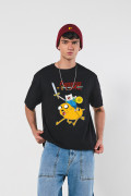 Camiseta manga corta oversize unicolor de Hora de Aventura
