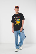 Camiseta manga corta oversize unicolor de Hora de Aventura