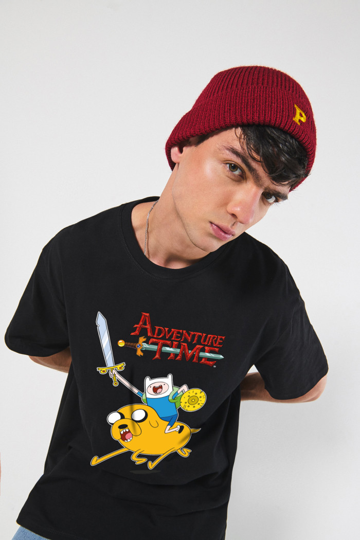 Camiseta manga corta oversize unicolor de Hora de Aventura
