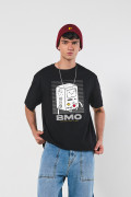 Camiseta de Hora de Aventura oversize unicolor manga corta