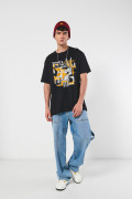 Camiseta unicolor oversize manga corta de Looney Tunes