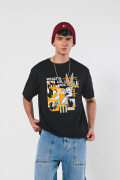 Camiseta unicolor oversize manga corta de Looney Tunes