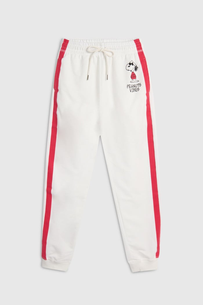 Pantalón jogger para niño, estampado en frente de snoppy