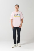 Camiseta manga corta lila con arte de Animaniacs