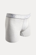 Bóxer gris midway brief-largo con costuras planas