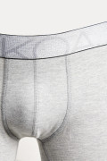 Bóxer gris midway brief-largo con costuras planas