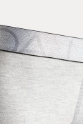 Bóxer gris midway brief-largo con costuras planas