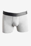 Bóxer brief-medio gris claro con costuras planas