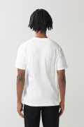 Camiseta college de Brooklyn crema manga corta
