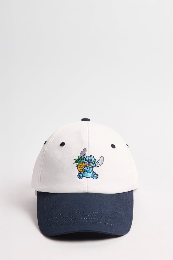 Cachucha crema clara beisbolera de Lilo & Stitch