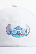 Cachucha beisbolera azul clara con bordado de Lilo & Stitch