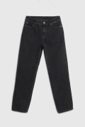 Jean 90´S gris oscuro bota recta con tiro bajo y bolsillos