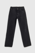 Jean gris intenso 90’S con bota recta y tiro alto
