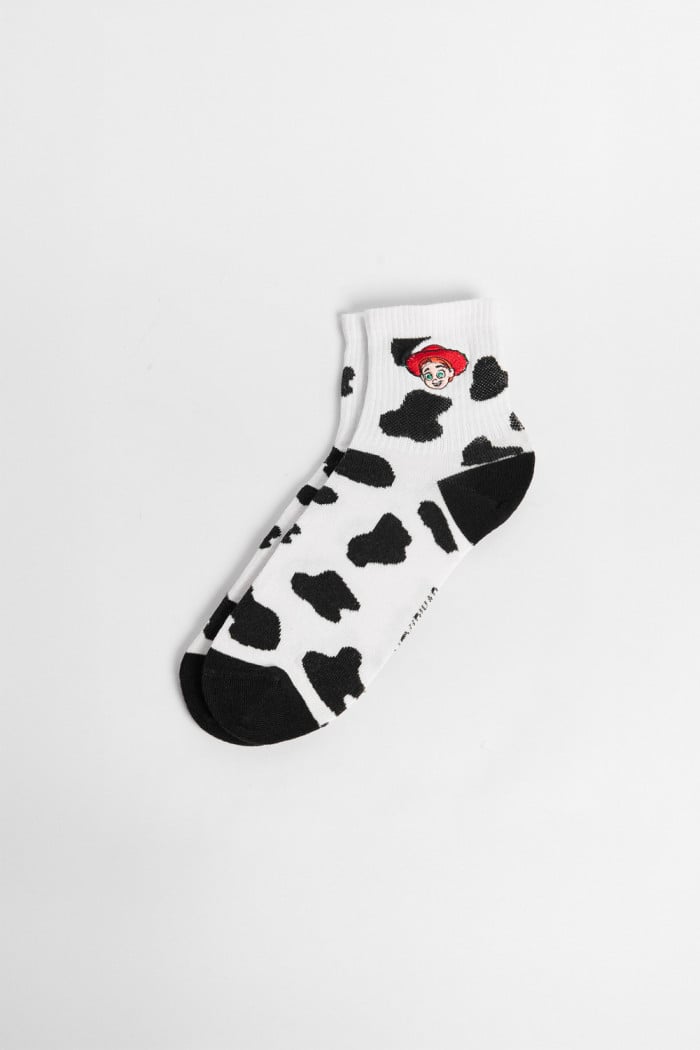 Medias cremas cortas con diseño de Toy Story